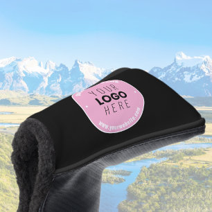 Easy Logo Replacement & Editable Text Pink/DIY Golf Head Cover