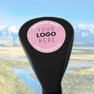 Easy Logo Replacement & Editable Text   Pink/DIY Golf Head Cover