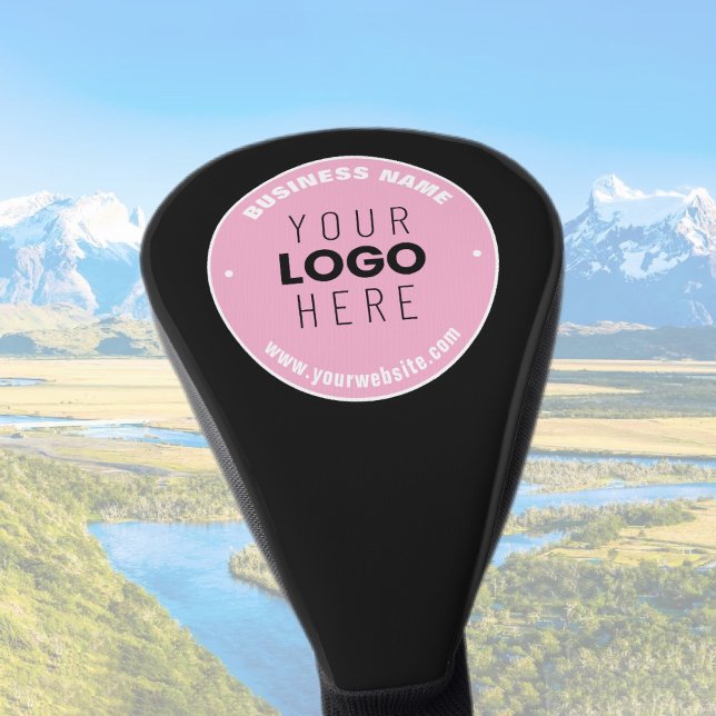 Easy Logo Replacement & Editable Text | Pink/DIY Golf Head Cover (Creator Uploaded)