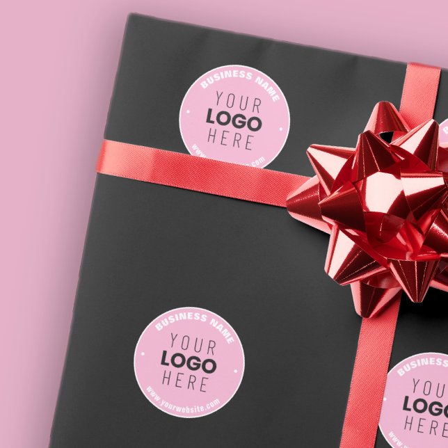 Easy Logo Replacement & Editable Text | Pink/DIY Wrapping Paper (Creator Uploaded)