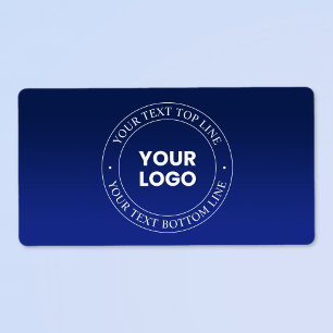 Easy Logo Replacement & Text Dark Blue Gradient