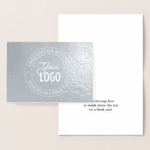Easy Logo Replacement (use a logo with white) Foil Card