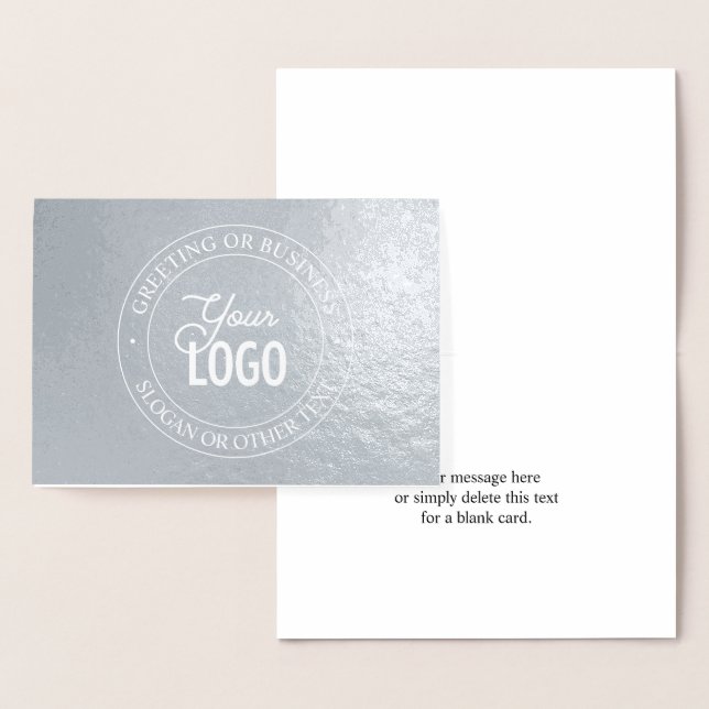 Easy Logo Replacement (use a logo with white) Foil Card (Display)