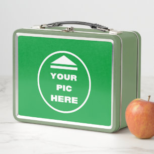 EASY! Metal Lunchbox - Green - Custom