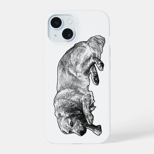 Easy Patterned Calm Even When Life Moves  iPhone 15 Case (Back)