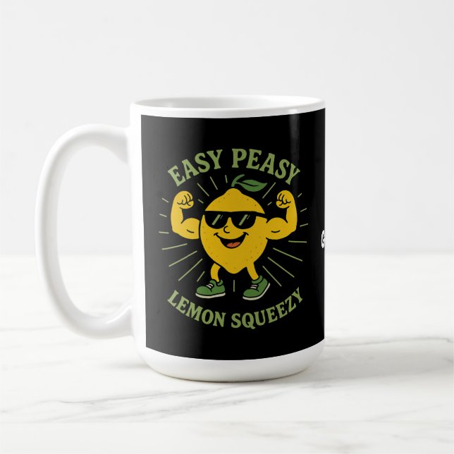 Easy Peasy Lemon Squeezy Gift – Funny Hello Summer Coffee Mug (Left)