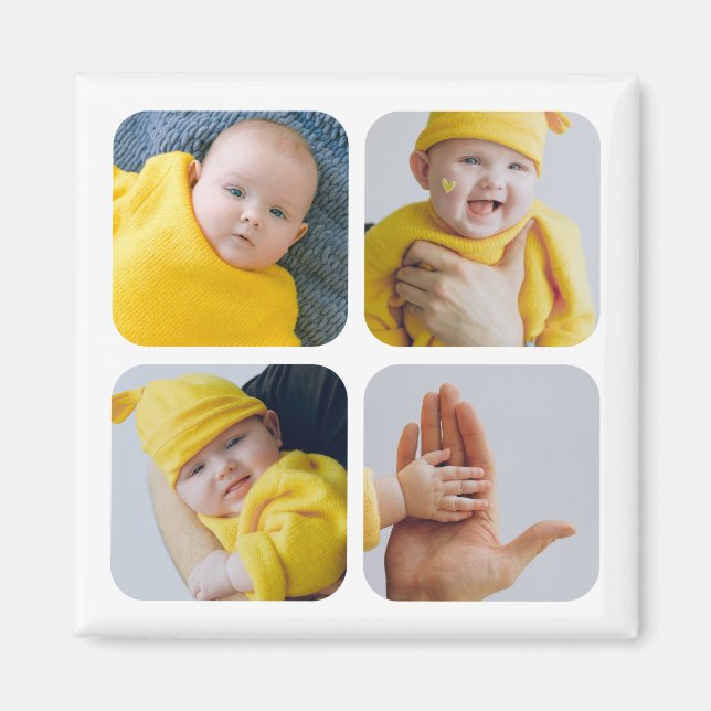 Easy Personalise Your Own Unique Photo Magnet (Front)