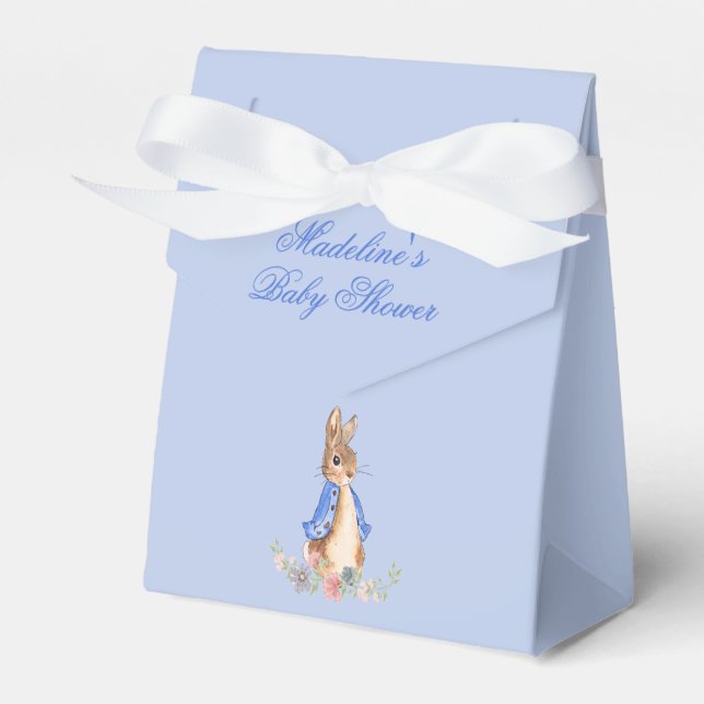 Easy Personalize Peter the Rabbit Baby Shower Favour Box (Front Side)