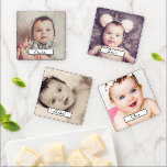 Easy Personalize Your Own Unique Text Photo Coaster Set<br><div class="desc">Easy Personalize Your Own Unique acrylic coaster set from Ricaso - add your own photos or art and text to this great set - makes a wonderful unique keepsake or gift idea</div>