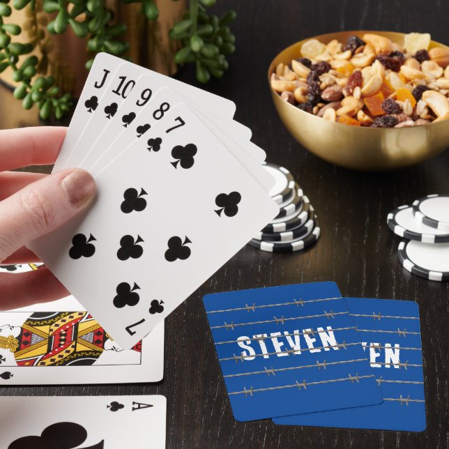 EASY! Playing Cards - Behind Barbed Wire - Custom (In Situ)