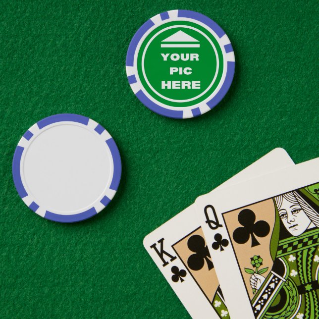 EASY! Poker Chips - Blue - Custom (Poker Table (Double))