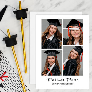 Easy QUICK PRINT 4 PHOTO Graduate Announcement
