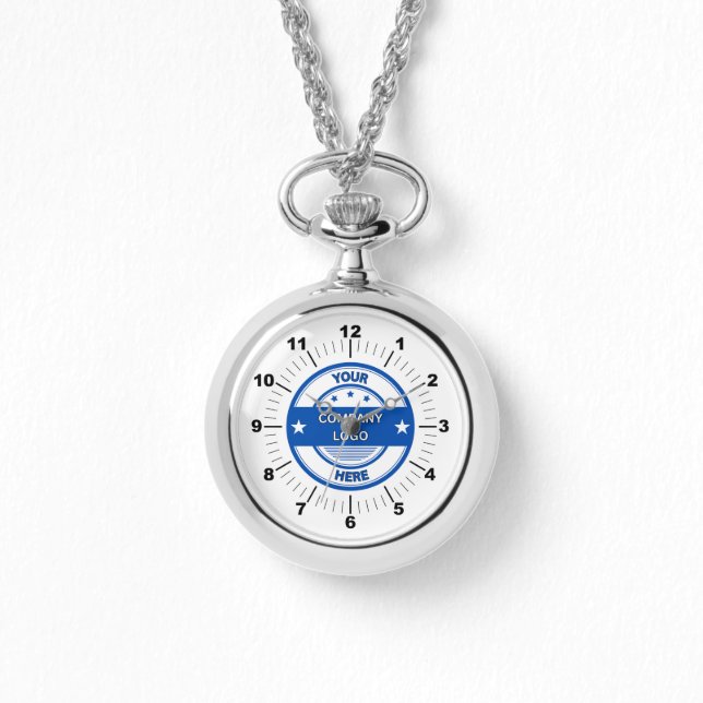 EASY! Silver Necklace Watch - Personalised  (Front)