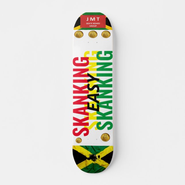 EASY SKANKING  (JAM) (JMT) 7 3/4" Skateboard Deck (Front)