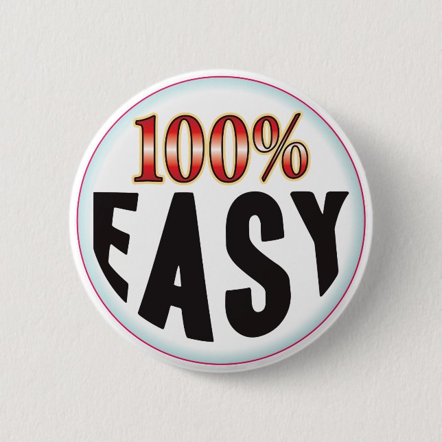 Easy Tag 6 Cm Round Badge (Front)