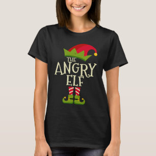 Easy The Angry Elf Xmas Costume Family Group Chri T-Shirt