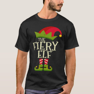 Easy The Fiery Elf Xmas Costume Family Group Chri T-Shirt
