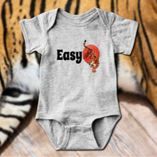 "Easy Tiger" Funny Baby Bodysuit – Bold & Playful