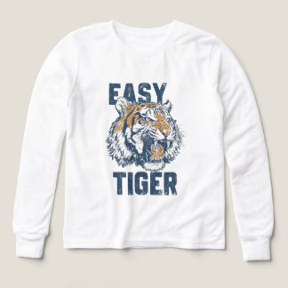 Easy Tiger Funny Saying Wild Animal Illustration