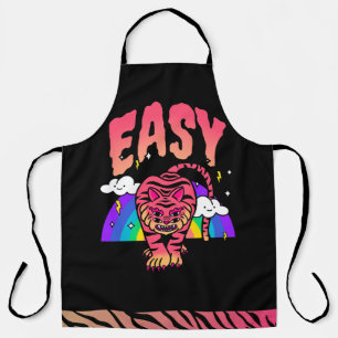 EASY Tiger Retro Rainbow Apron with Tiger Stripes