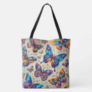 Easy-to-carry eco bag with butterfly design