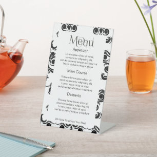Easy to Design Your Own Custom Personalised Menu Pedestal Sign