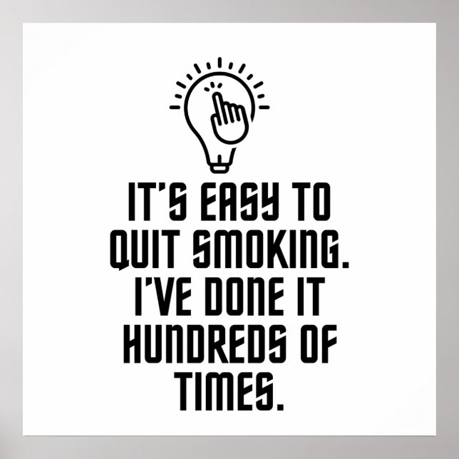 Easy to quit smoking poster (Front)