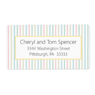 Easy To Read Multi Color Return Address Label