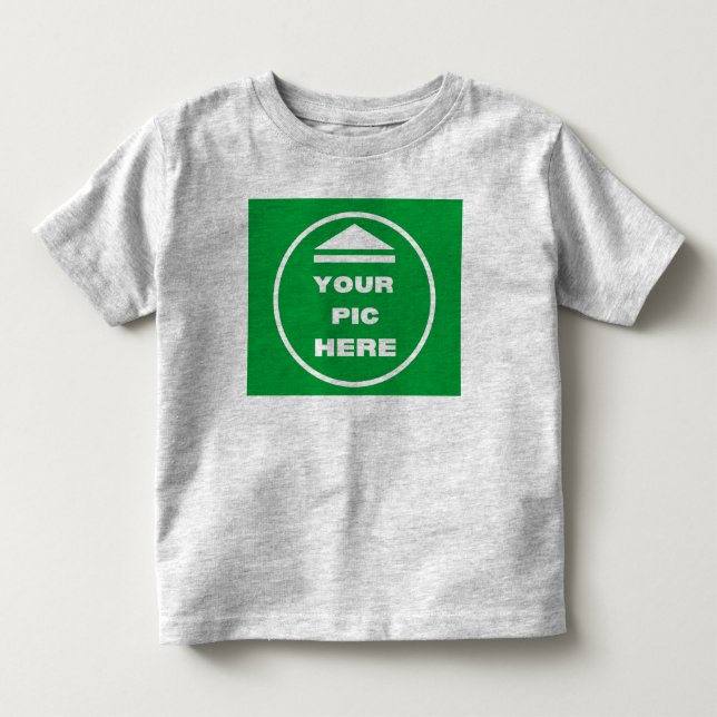 EASY! Toddler Jersey T-Shirt - Heather Grey Custom (Front)