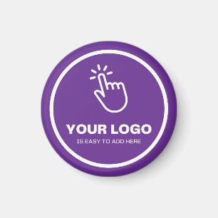 Easy Upload Your Logo Custom Low Minimums Purple Magnet