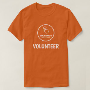 Easy Upload Your Logo Custom Volunteer T-Shirt