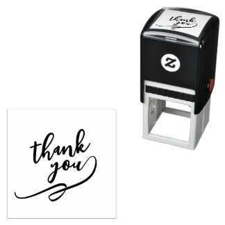 Easy-Use Thank You Stamp in 1.5 Inch Design