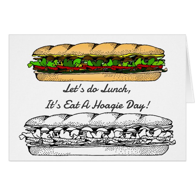 Eat a Hoagie Day Greeting (Front Horizontal)