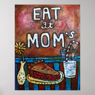 Eat at Mum's ~ Mum's Diner Poster