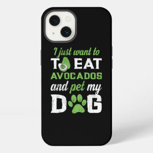 Eat Avocados Pet My Dog Funny Vegan Dog Lover Tee iPhone 13 Case