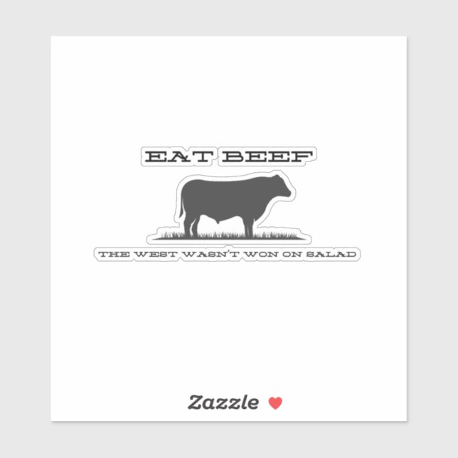 Eat Beef Sticker (Sheet)