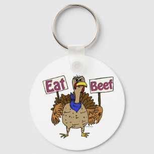 Eat Beef - Talking Turkey Key Ring
