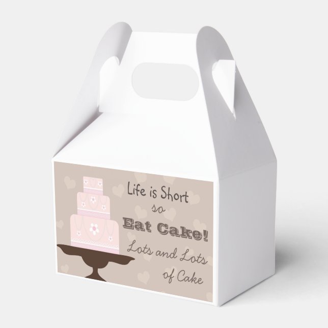 Eat Cake! Favour Box (Front Side)