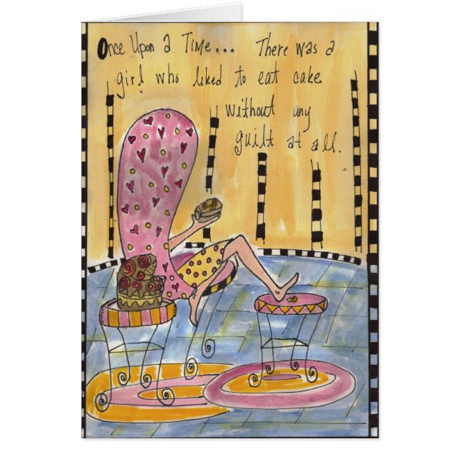 Eat Cake Without Guilt card (Front)