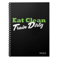 EAT CLEAN TRAIN DIRTY Personalised Fitness Journal