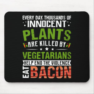 Eat Con Anti Vegan Bbq Breakfast Food Mouse Pad