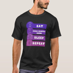 Eat Cross Country Skiing Sleep Repeat T-Shirt