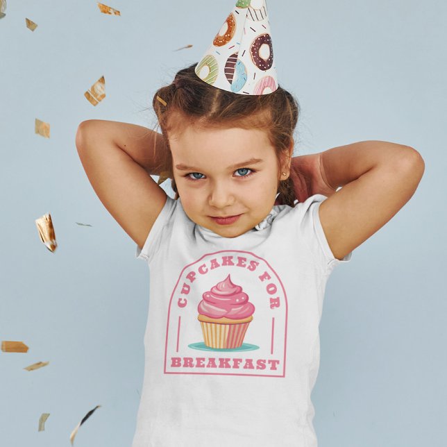 Eat Cupcakes for Breakfast Toddler T-Shirt (Creator Uploaded)