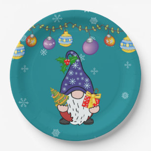 Eat Drink and Be Gnomie Paper Plate