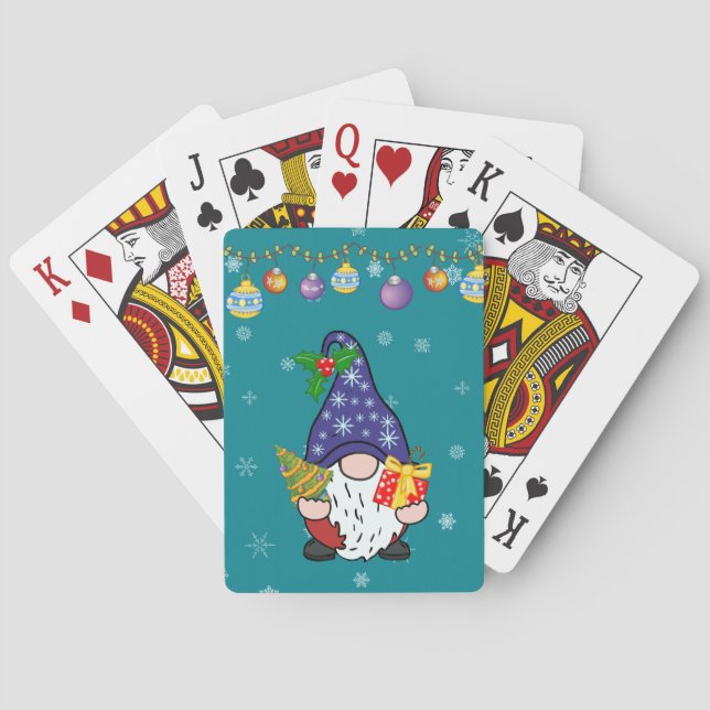 Eat Drink and Be Gnomie Playing Cards (Back)