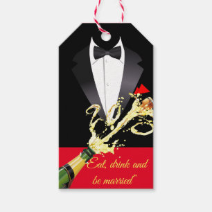 "Eat, drink and be Married" Gift Tags
