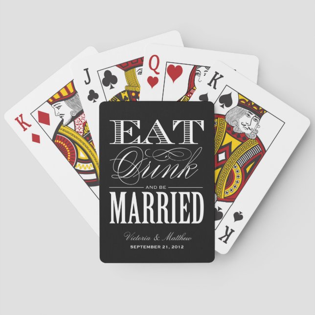 EAT DRINK AND BE MARRIED | HOLIDAY PLAYING CARDS (Back)