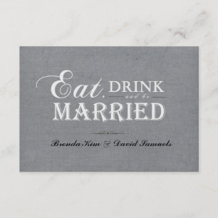 Eat Drink and be Married Invitation