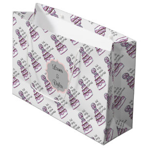 Eat, Drink and Be Married Large Personalised Gift Bag