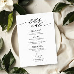 Eat Drink and Be Married Menu For Plate<br><div class="desc">A simple chic calligraphy wedding menu card. I do offer a free customisation service,  if you have any questions or special requests,  please feel free to contact me.</div>